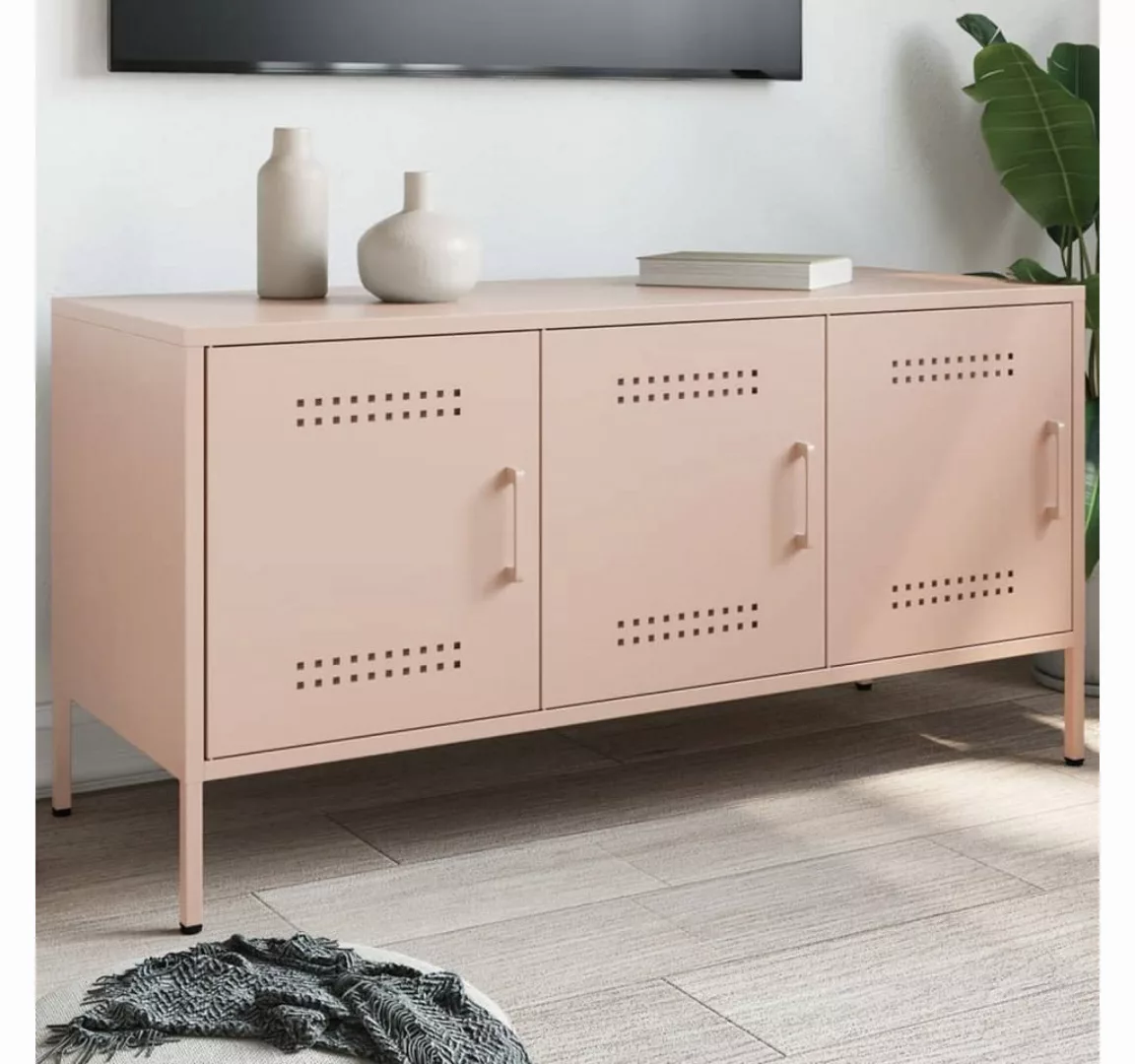 vidaXL Schrankmodule TV-Schrank Rosa 100,5x39x50,5 cm Stahl günstig online kaufen