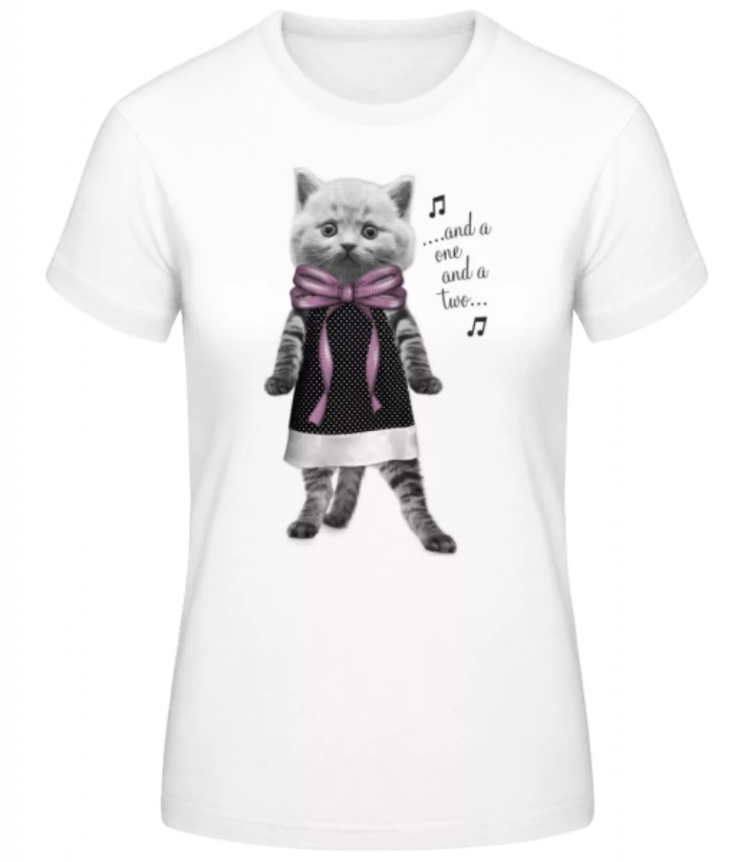 Tanzende Katze · Frauen Basic T-Shirt günstig online kaufen