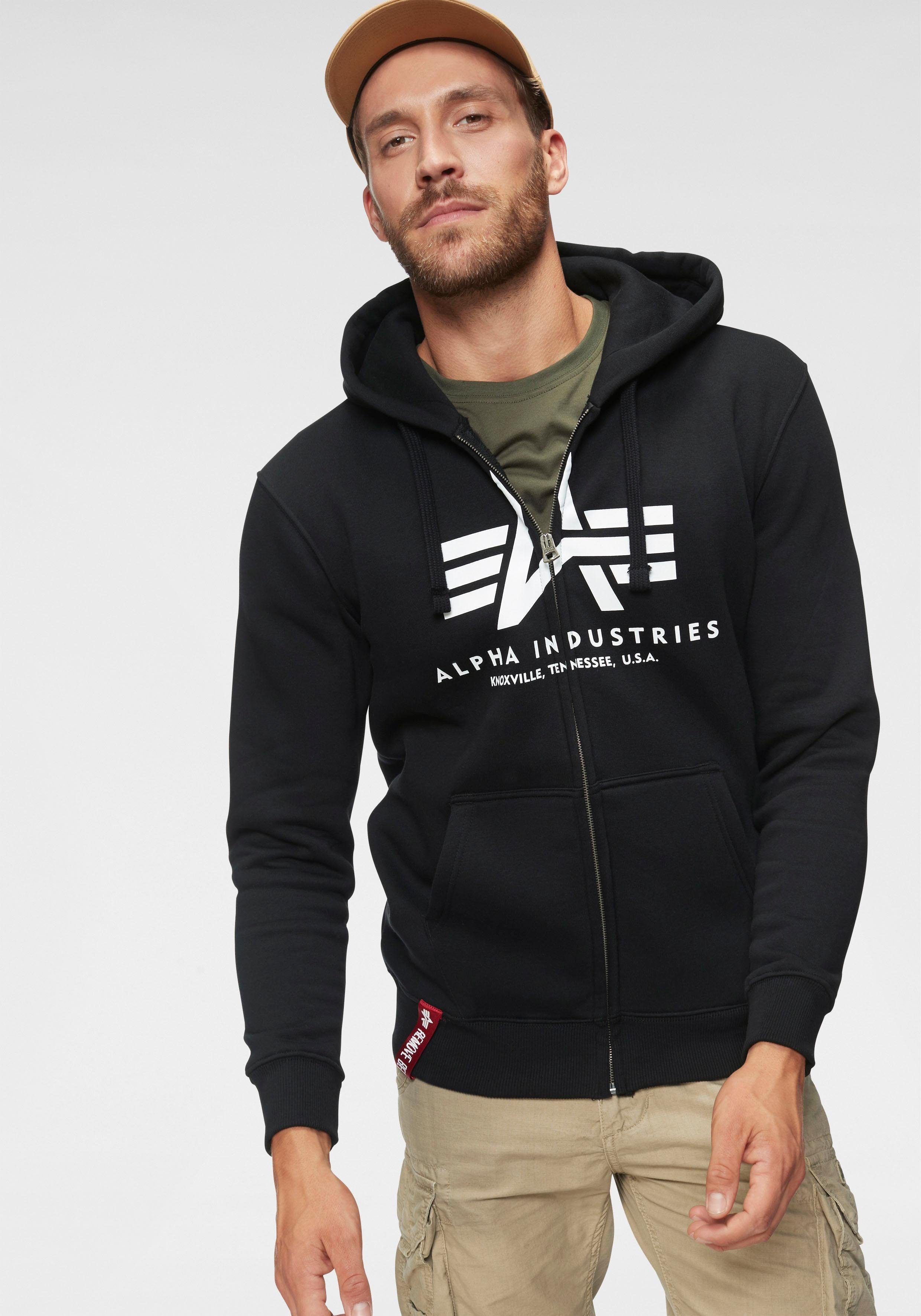 Alpha Industries Kapuzensweatjacke BASIC ZIP HOODY günstig online kaufen