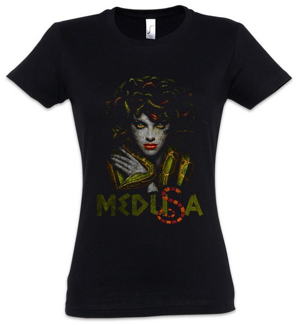 Urban Backwoods Print-Shirt Medusa Damen T-Shirt Gorgone Schlangen Schlange günstig online kaufen