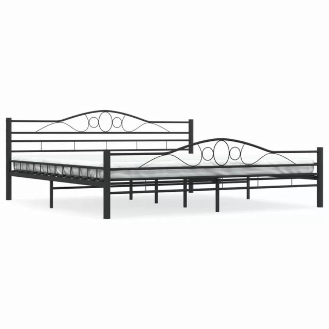 furnicato Bett Bettgestell Schwarz Stahl 200x200 cm günstig online kaufen