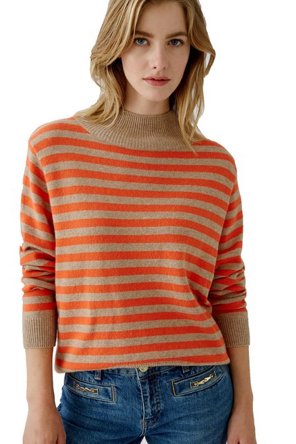 Oui Strickpullover Oui Damen Pullover Stehkragen 40 (1-tlg) günstig online kaufen