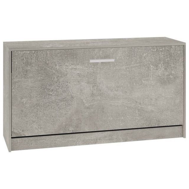 vidaXL Schuhschrank Schuhbank Betongrau 80x24x45 cm Holzwerkstoff günstig online kaufen