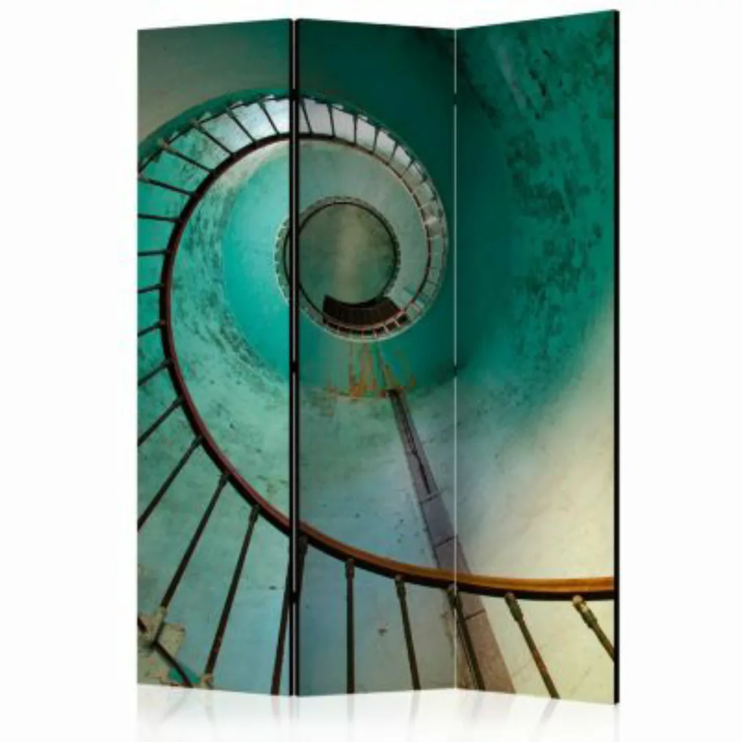 artgeist Paravent Lighthouse - Stairs [Room Dividers] grün-kombi Gr. 135 x günstig online kaufen