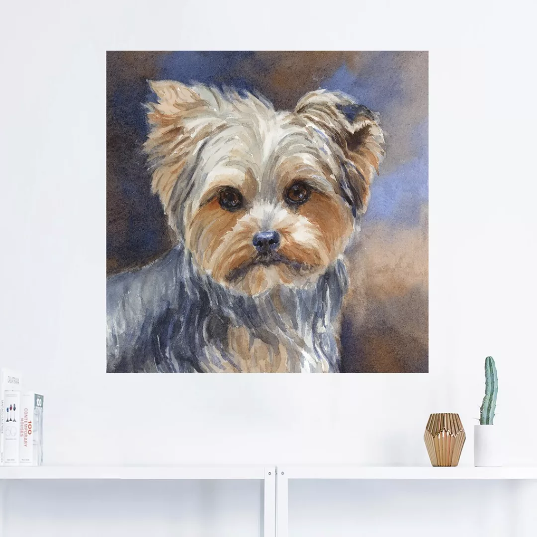 Artland Wandbild "Sadie Belle Yorkshire Terrier", Haustiere, (1 St.) günstig online kaufen