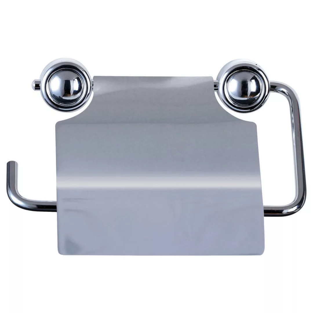 Toilettenpapierhalter silber Eisen B/H/L: ca. 15x13x3 cm günstig online kaufen