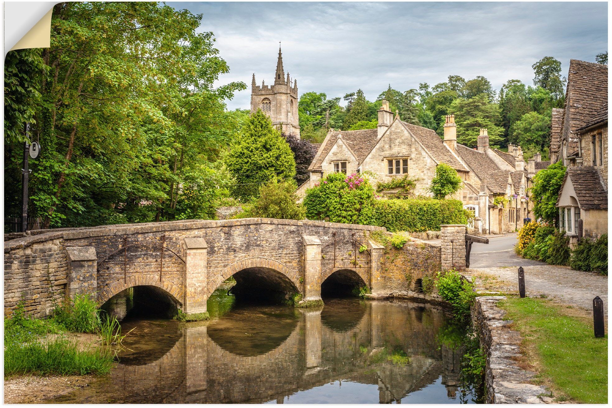 Artland Wandbild »Dorf Castle Combe, Wiltshire, England«, Brücken, (1 St.), günstig online kaufen