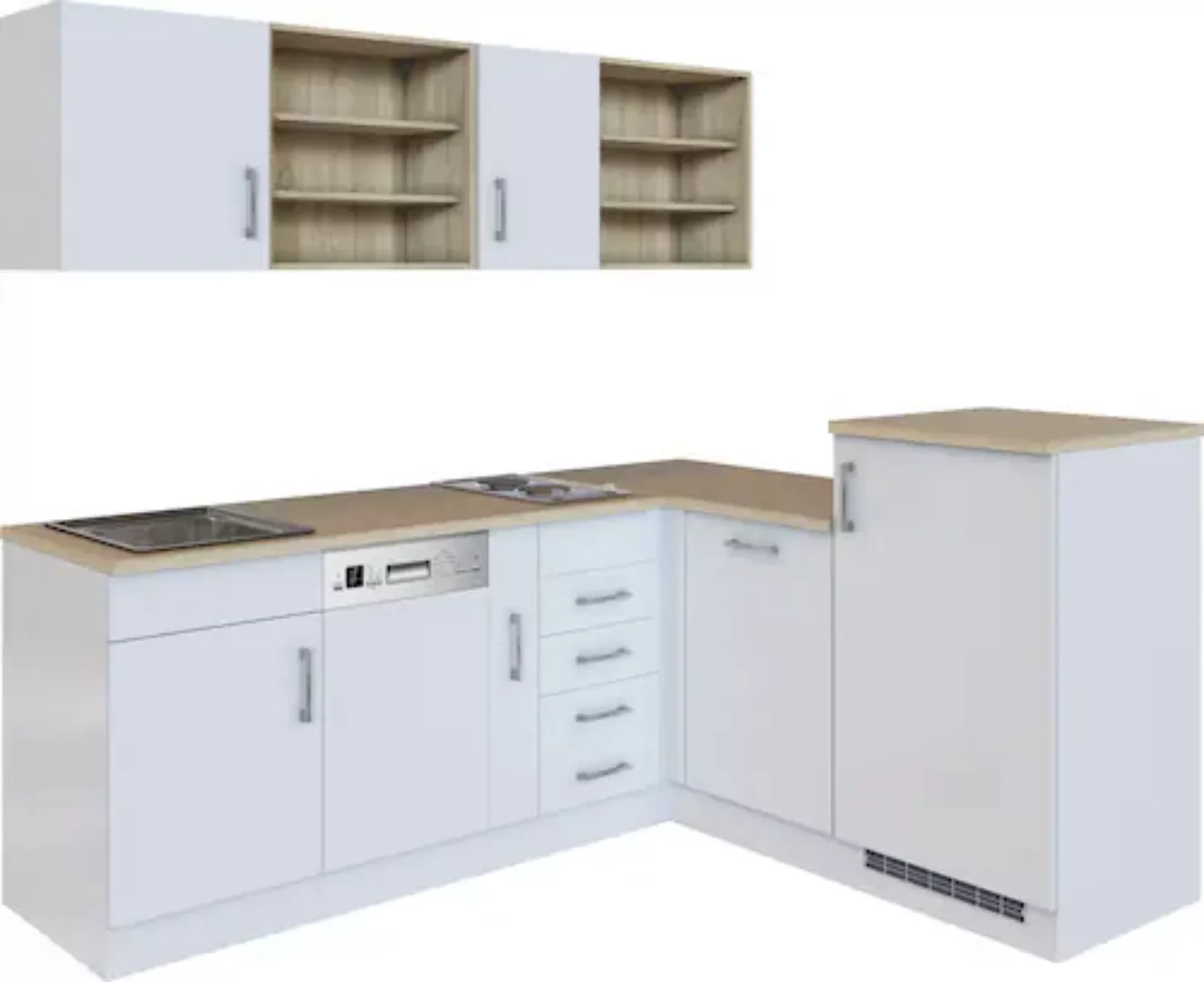 KOCHSTATION Küche »KS-Mali«, Stellbreite 210/170 cm, mit E-Geräten günstig online kaufen