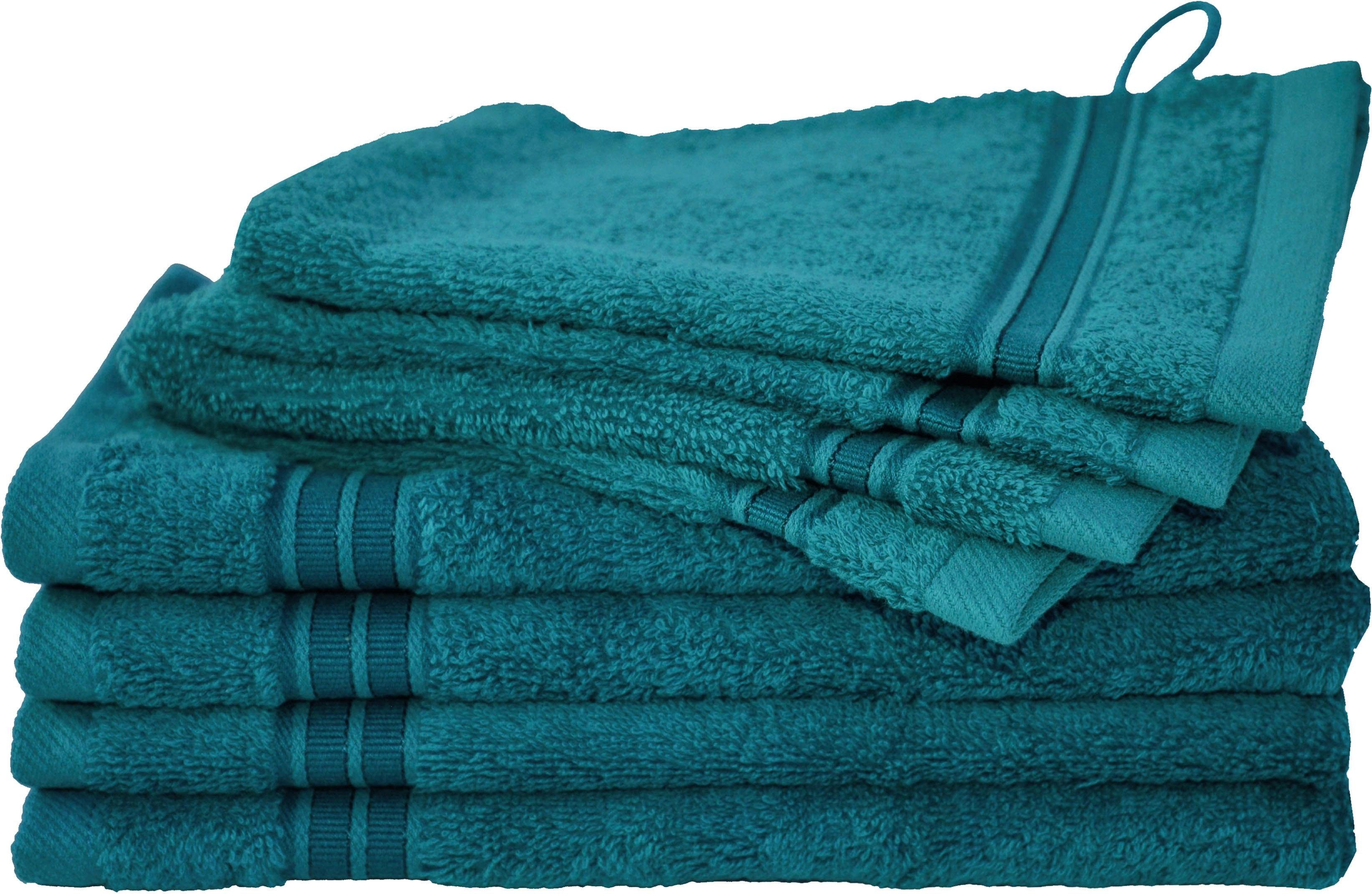 Dyckhoff Handtuch Set »Siena«, Set, 8 tlg., Walkfrottier, in tollen Unifarb günstig online kaufen