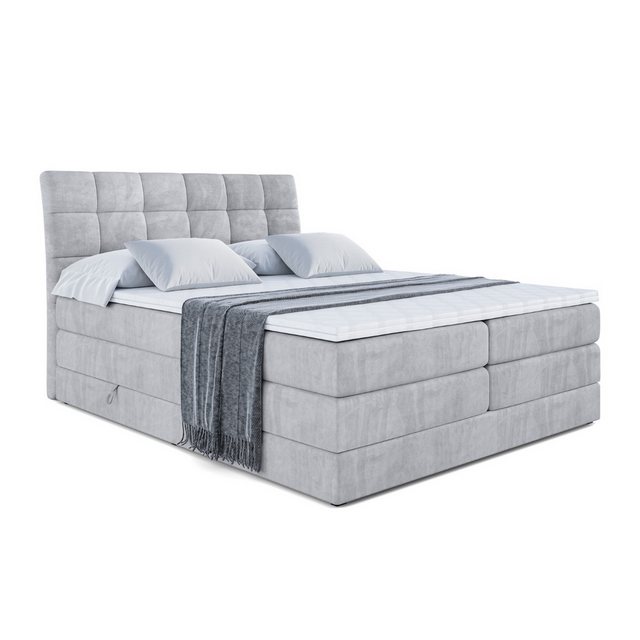 ALTDECOR Boxspringbett BRUGO KING (Multipocket-Matratze H4 und H3 Matratze günstig online kaufen