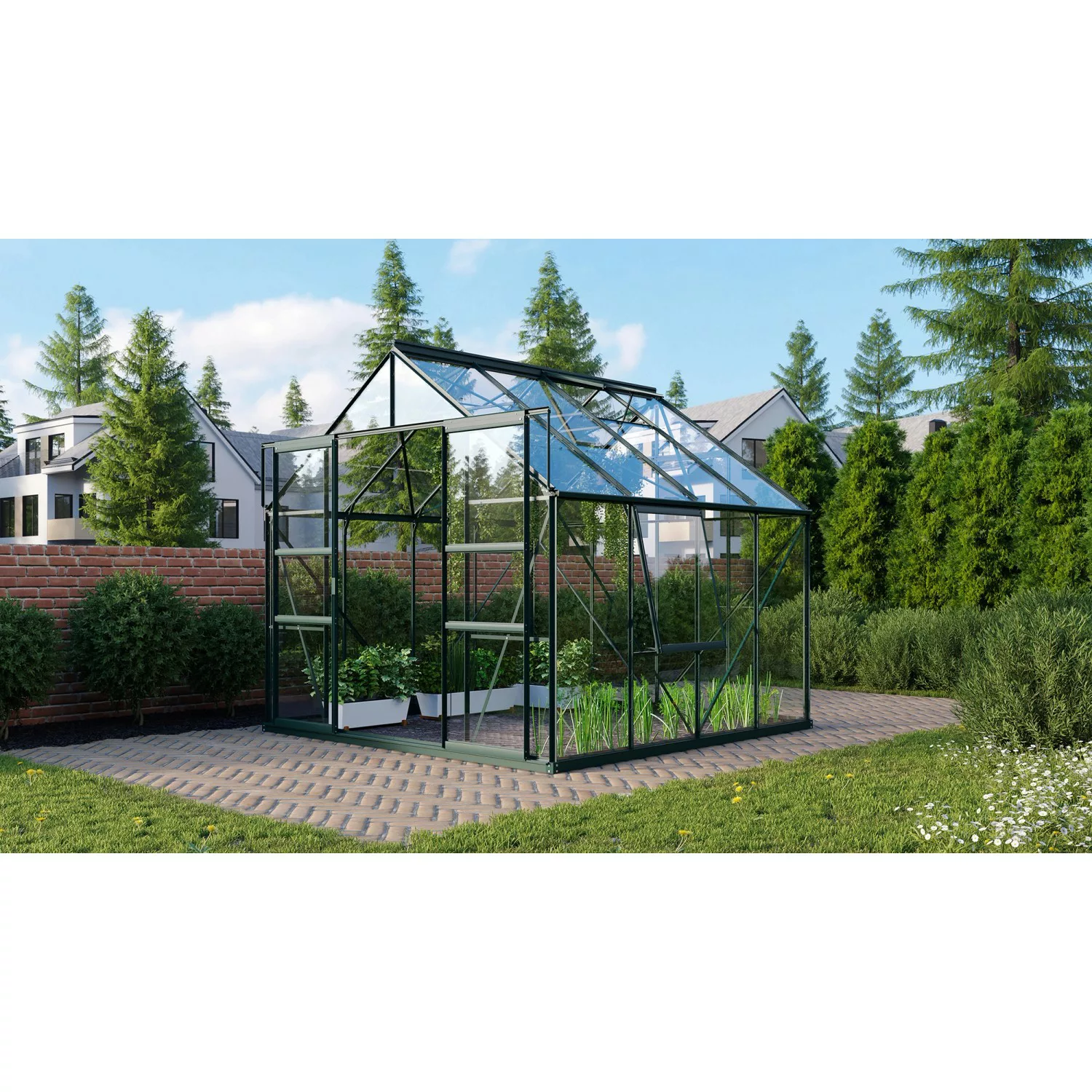 Vitavia Gewächshaus Meridian 2 6700 ESG 3mm Smaragd günstig online kaufen