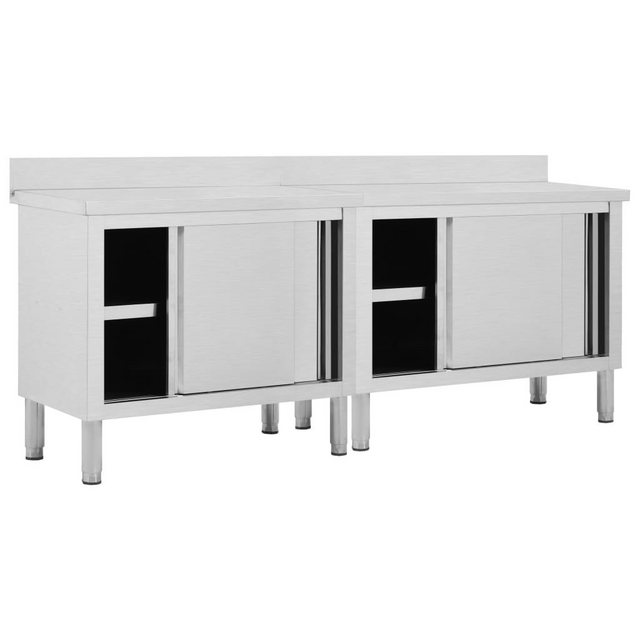 vidaXL Unterschrank Arbeitsschränke mit Schiebetüren 2 Stk 200x50x95-97 cm günstig online kaufen