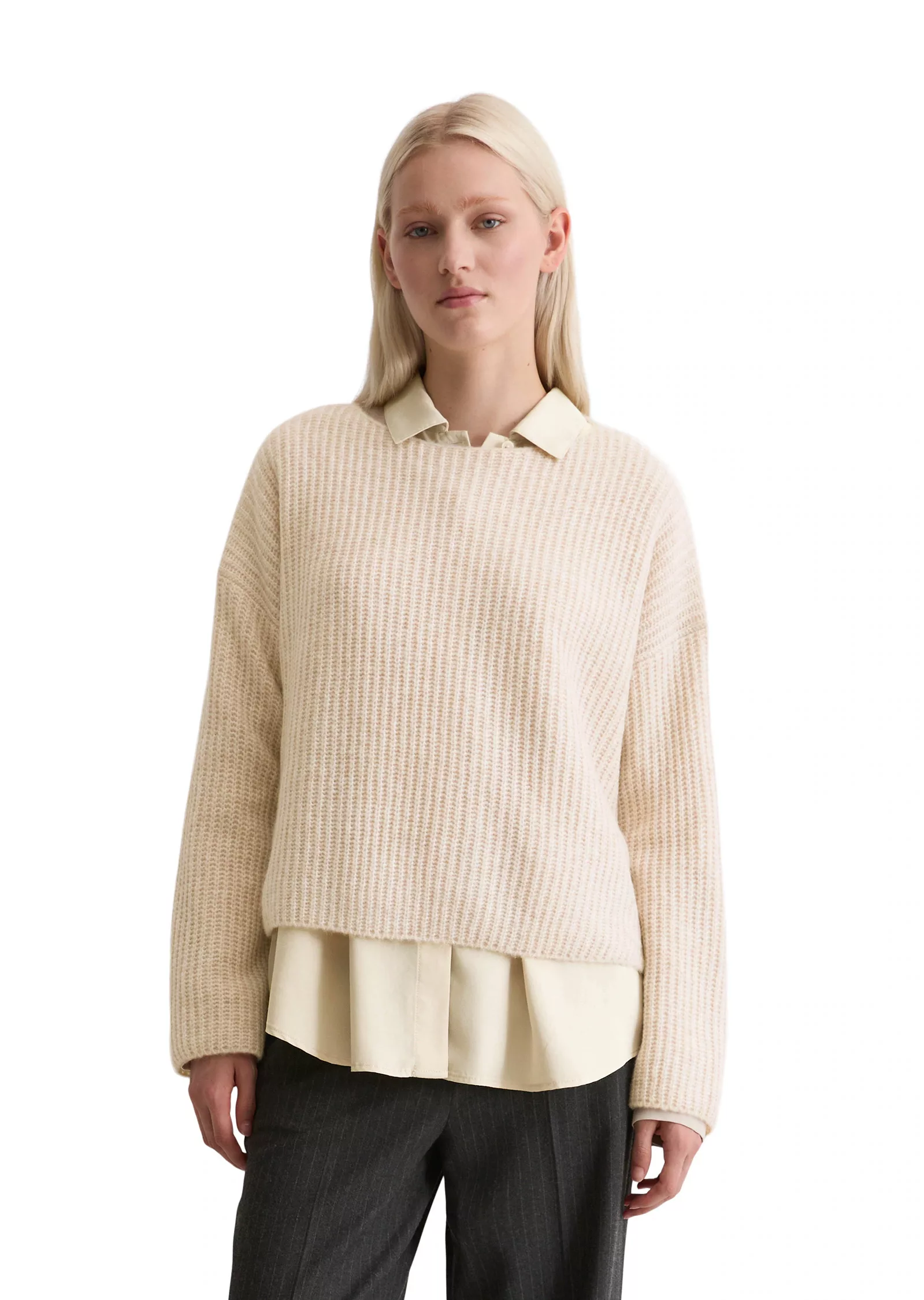 Marc OPolo Strickpullover "aus softem Schurwolle-Mix" günstig online kaufen