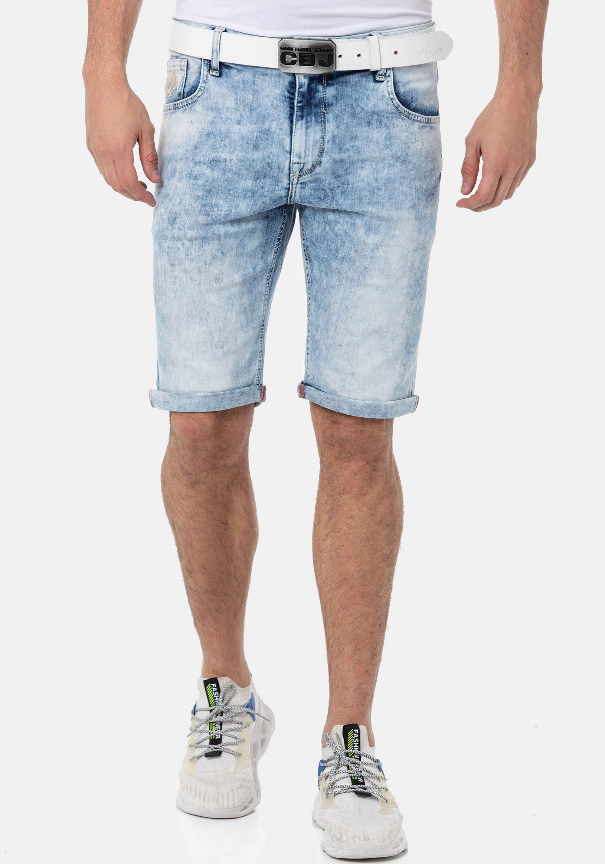 Cipo & Baxx Jeansbermudas "Shorts", schmal geschnitten günstig online kaufen