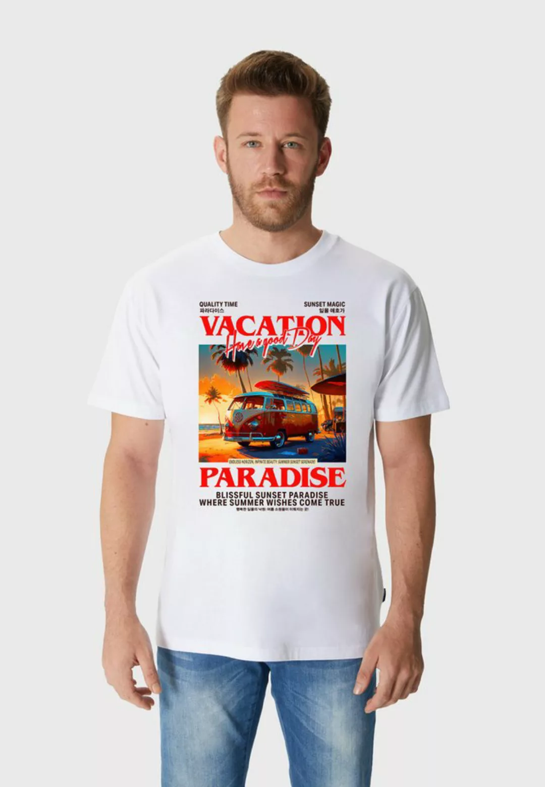 Oldskull T-Shirt Wrldvibe Travel Vintage Graphic günstig online kaufen