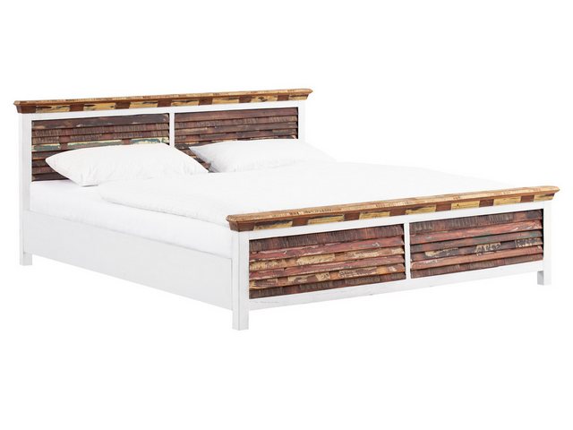 massivum Holzbett Perth 180x200cm Doppelbett weiß aus Massivholz günstig online kaufen