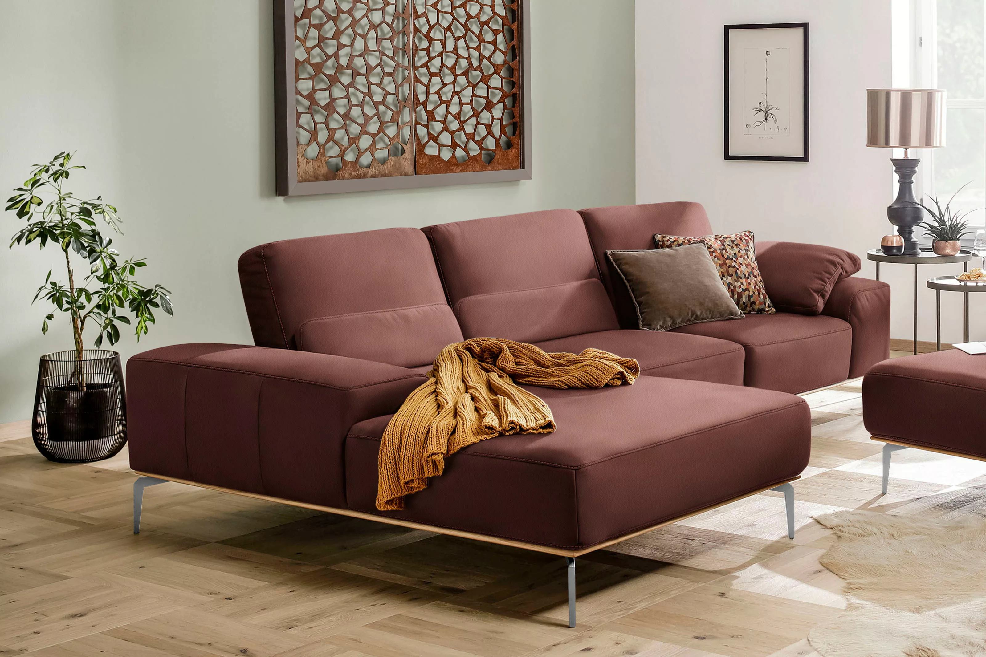 W.SCHILLIG Ecksofa "run, Designsofa mit tollem Sitzkomfort, bequem, L-Form" günstig online kaufen