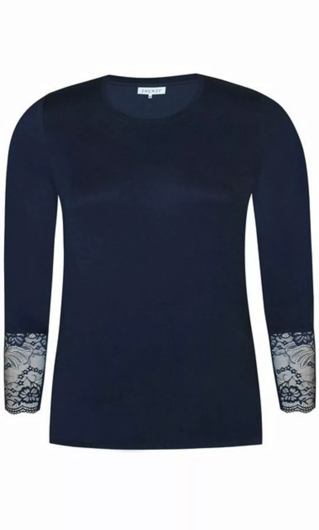 Zhenzi Langarmshirt Shirt lang Arm marine günstig online kaufen