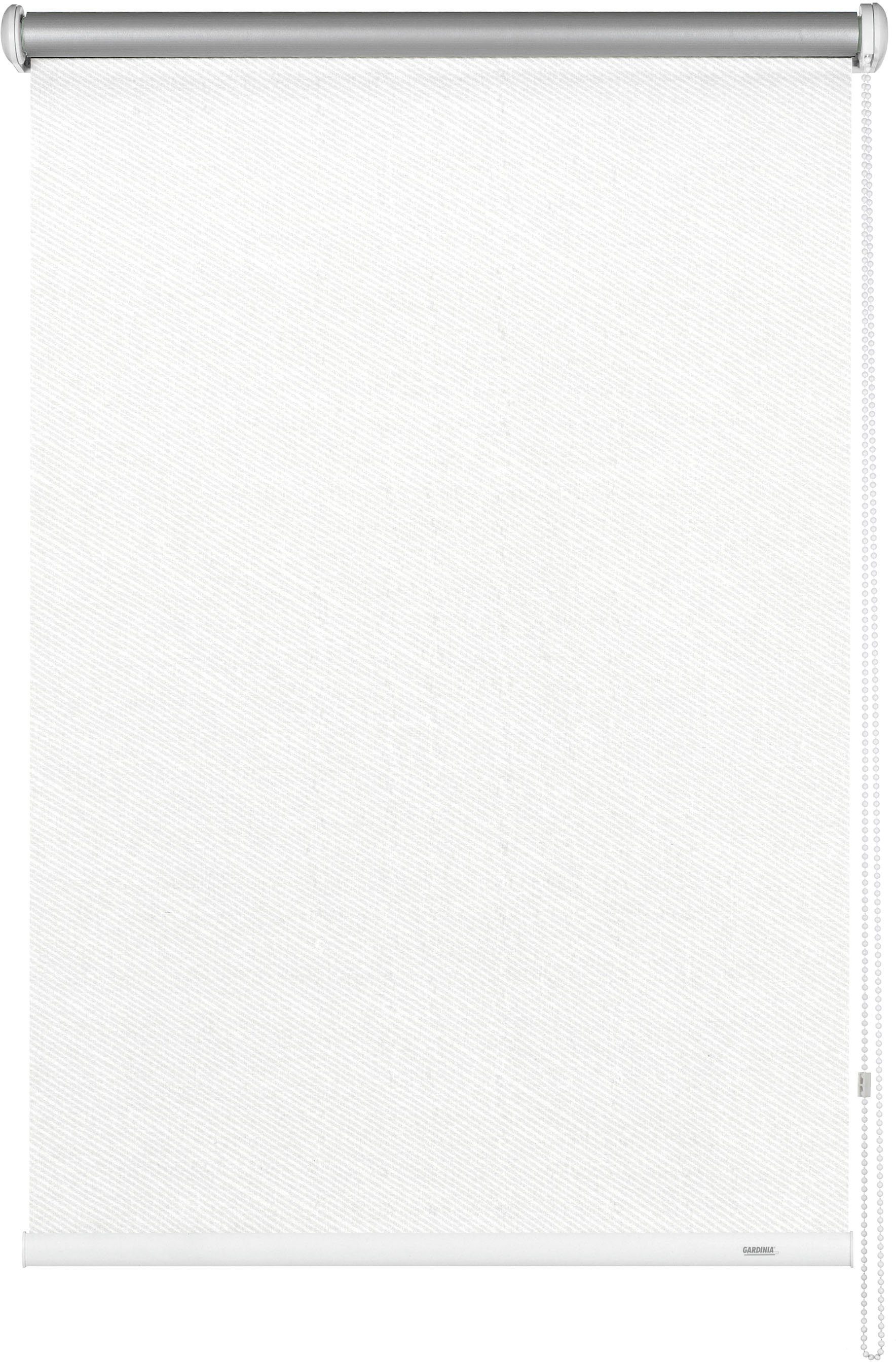 Gardinia Verdunkelungsrollo Thermo Streifen 62 cm x 180 cm Weiß günstig online kaufen