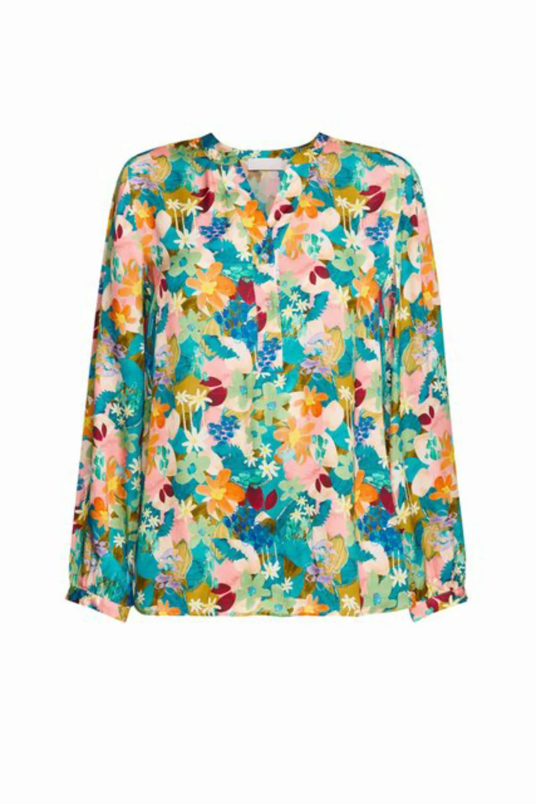 Rich & Royal Klassische Bluse Printed V-neck blouse günstig online kaufen