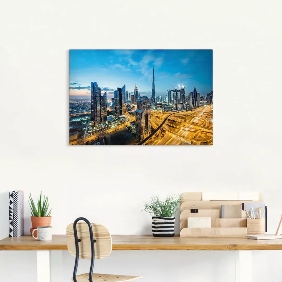 Artland Wandbild »Dubai«, Bilder von Asien, (1 St.), als Leinwandbild, Post günstig online kaufen