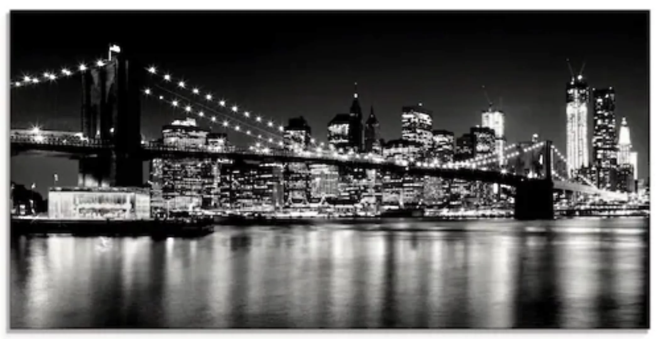 Artland Glasbild »Nächtliche Skyline Manhattan I«, Amerika, (1 St.), in ver günstig online kaufen