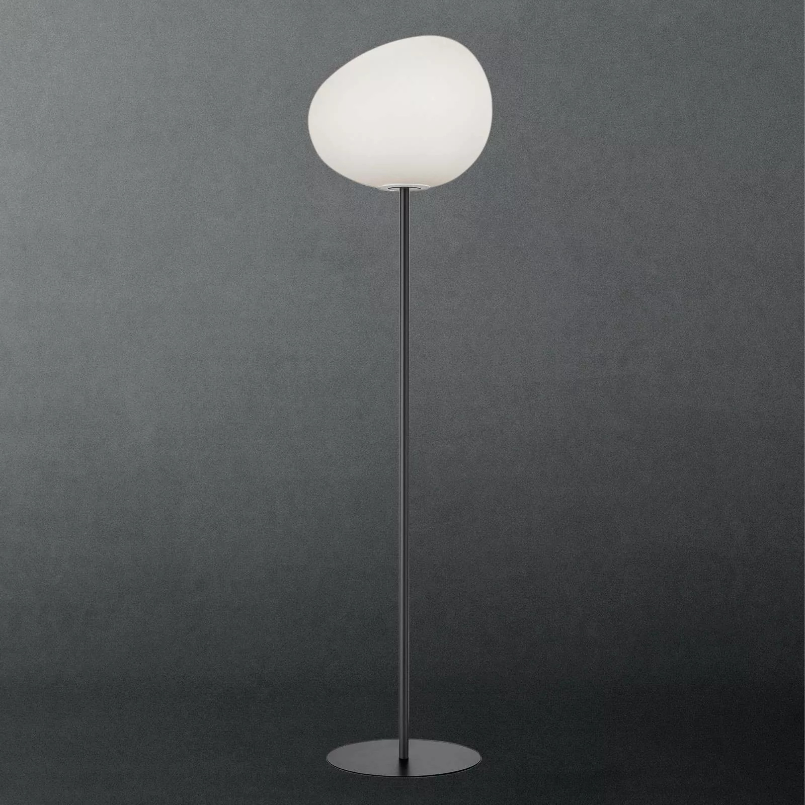 Foscarini Gregg grande Stehleuchte, 186 cm, grafit günstig online kaufen