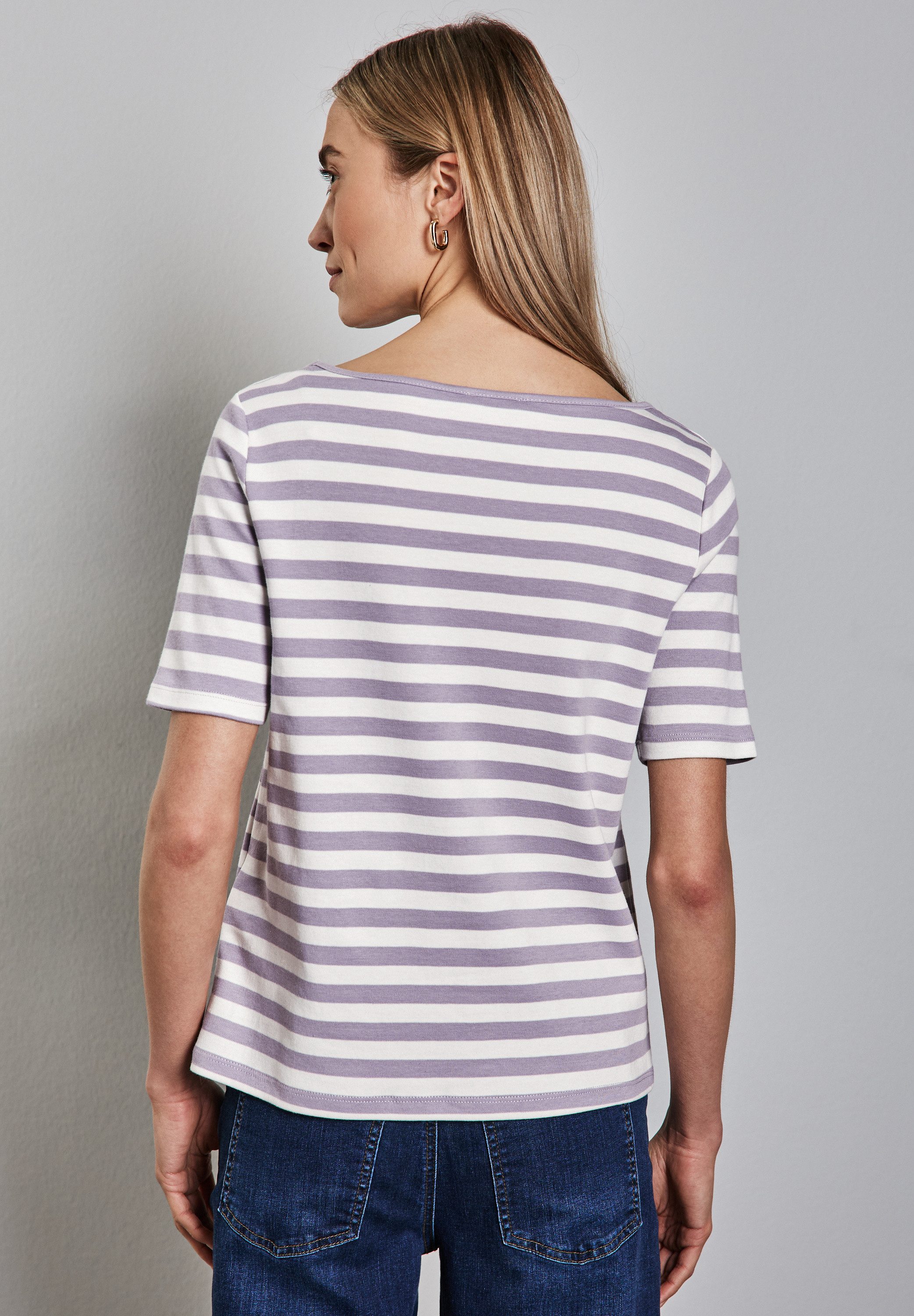 STREET ONE Rundhalsshirt, aus reiner Baumwolle günstig online kaufen