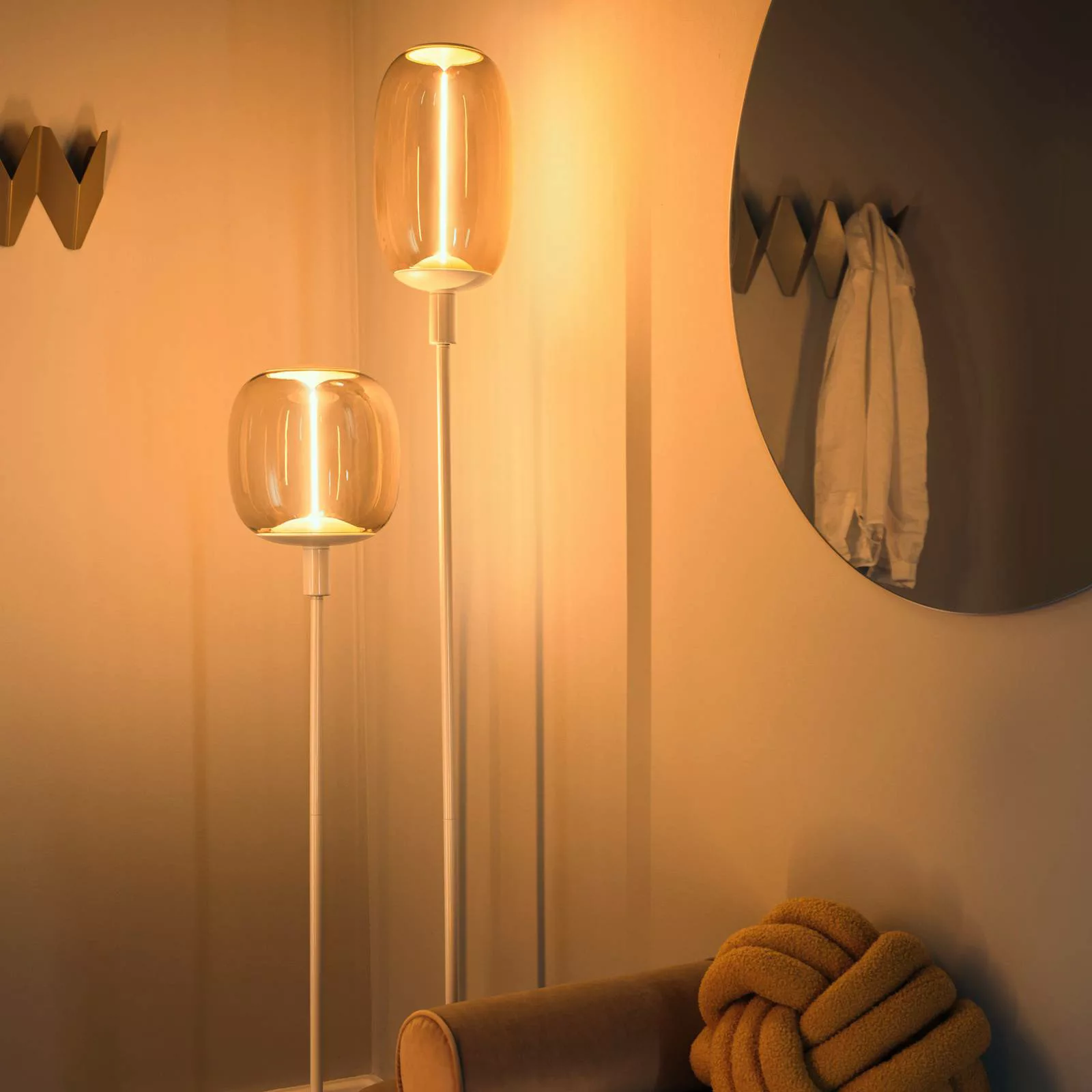 LEDVANCE Stehlampe Decor Stick 2-fl., Höhe 146cm, beige günstig online kaufen