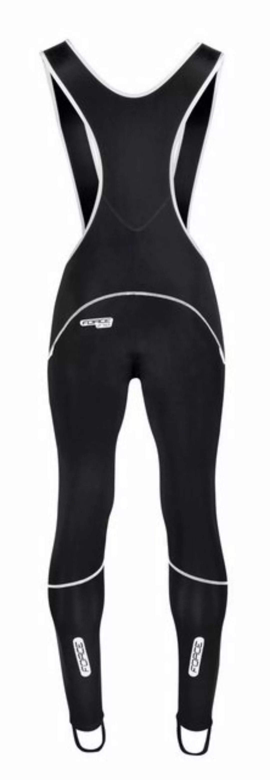 FORCE Fahrradhose Trägerhose FORCE Z70 mit Pad in schwarz -5 °C bis +5 °C günstig online kaufen