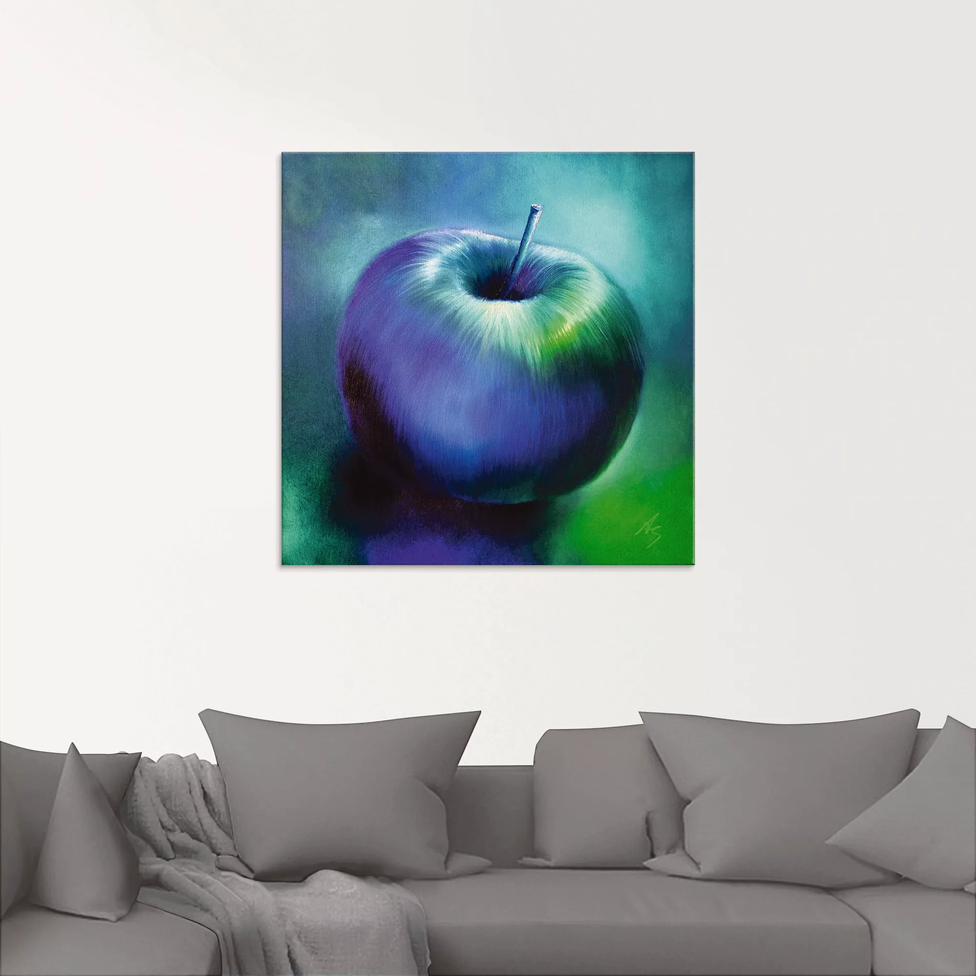 Artland Glasbild "Der blaue Apfel", Arrangements, (1 St.), in verschiedenen günstig online kaufen