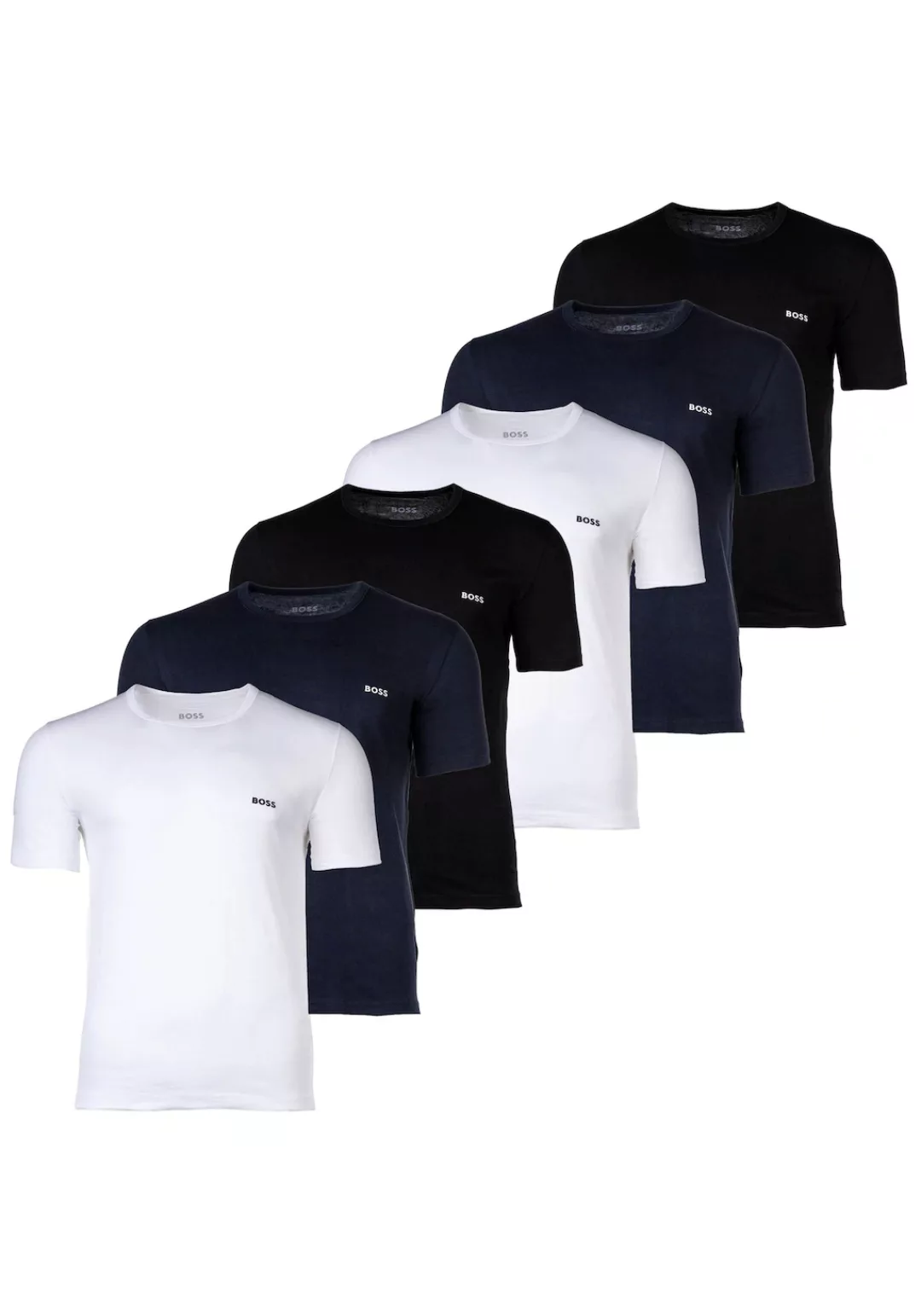 BOSS T-Shirt "T-Shirt T-Shirt RN 3P Classic 6er Pack" günstig online kaufen