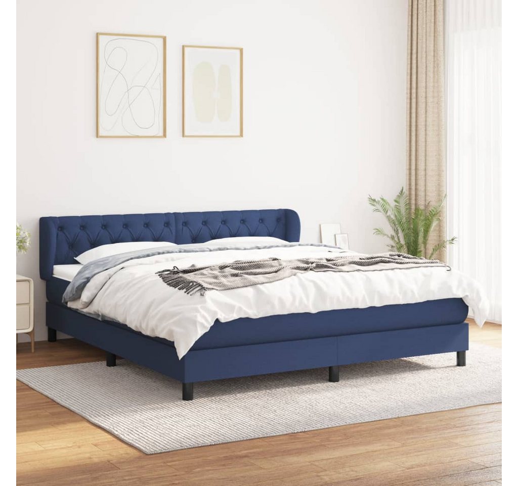 vidaXL Boxspringbett Bett Boxspringbett mit Matratze & Topper Stoff verschi günstig online kaufen