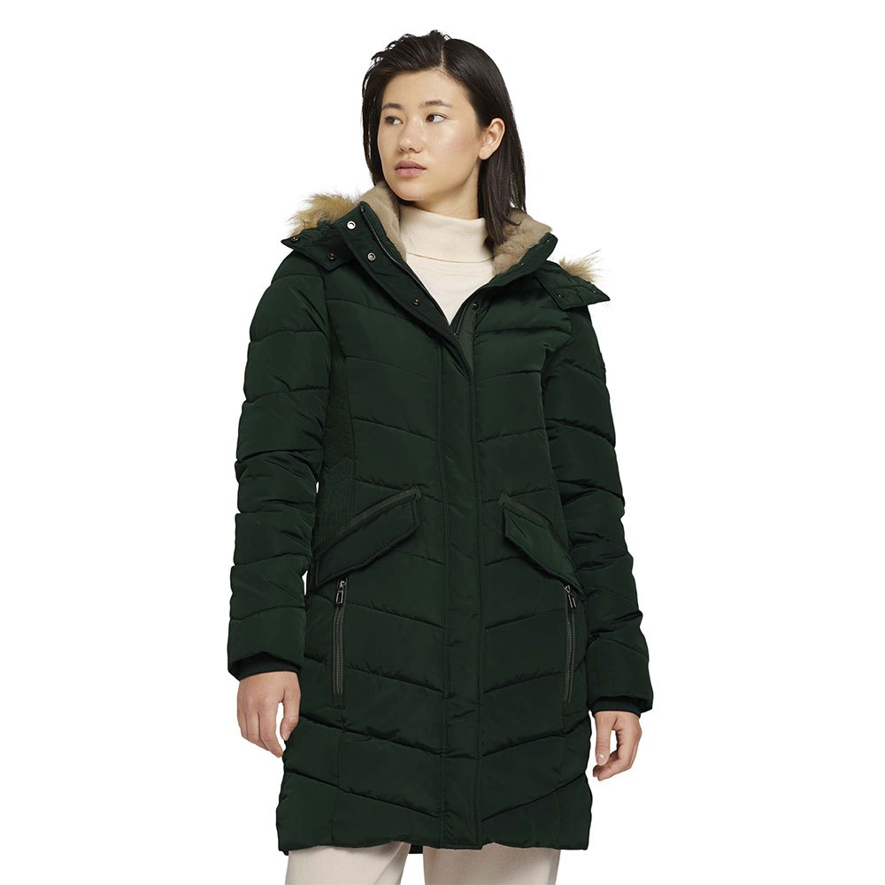 Tom Tailor 1029461 Wattierte Mantel L Dark Pine Green günstig online kaufen