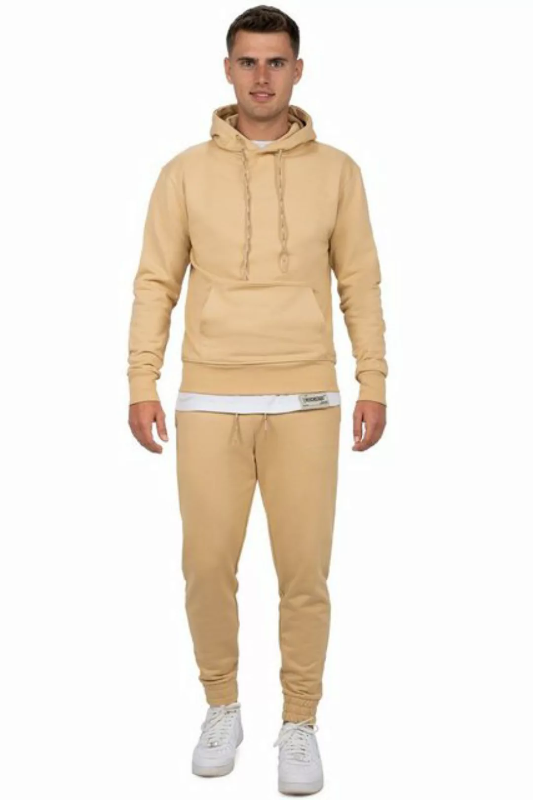 Reichstadt Kapuzenpullover Casual Basic Hoodie 23RS034 Beige L mit Elegante günstig online kaufen