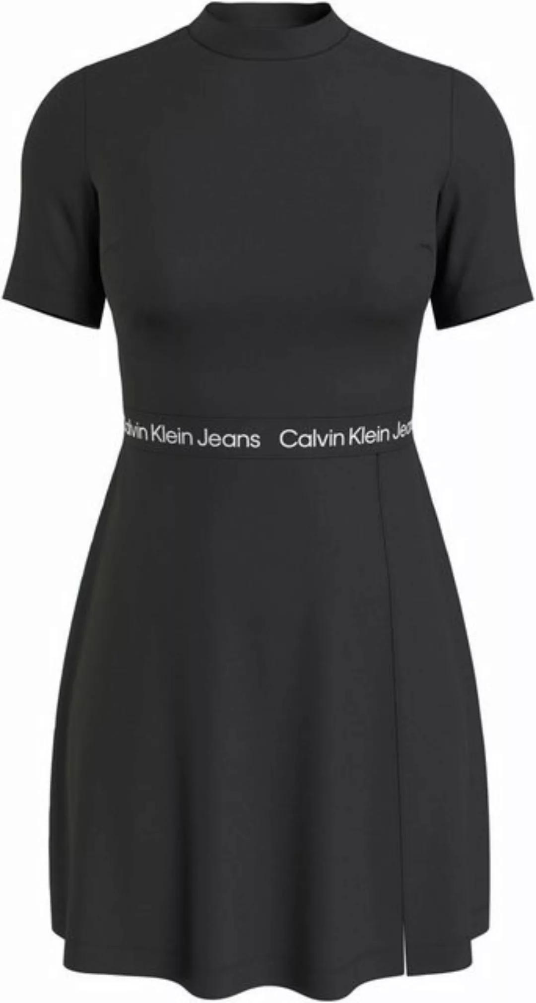 Calvin Klein Jeans Skaterkleid TAPE MILANO SHORT SLEEVE DRESS mit Logoschri günstig online kaufen