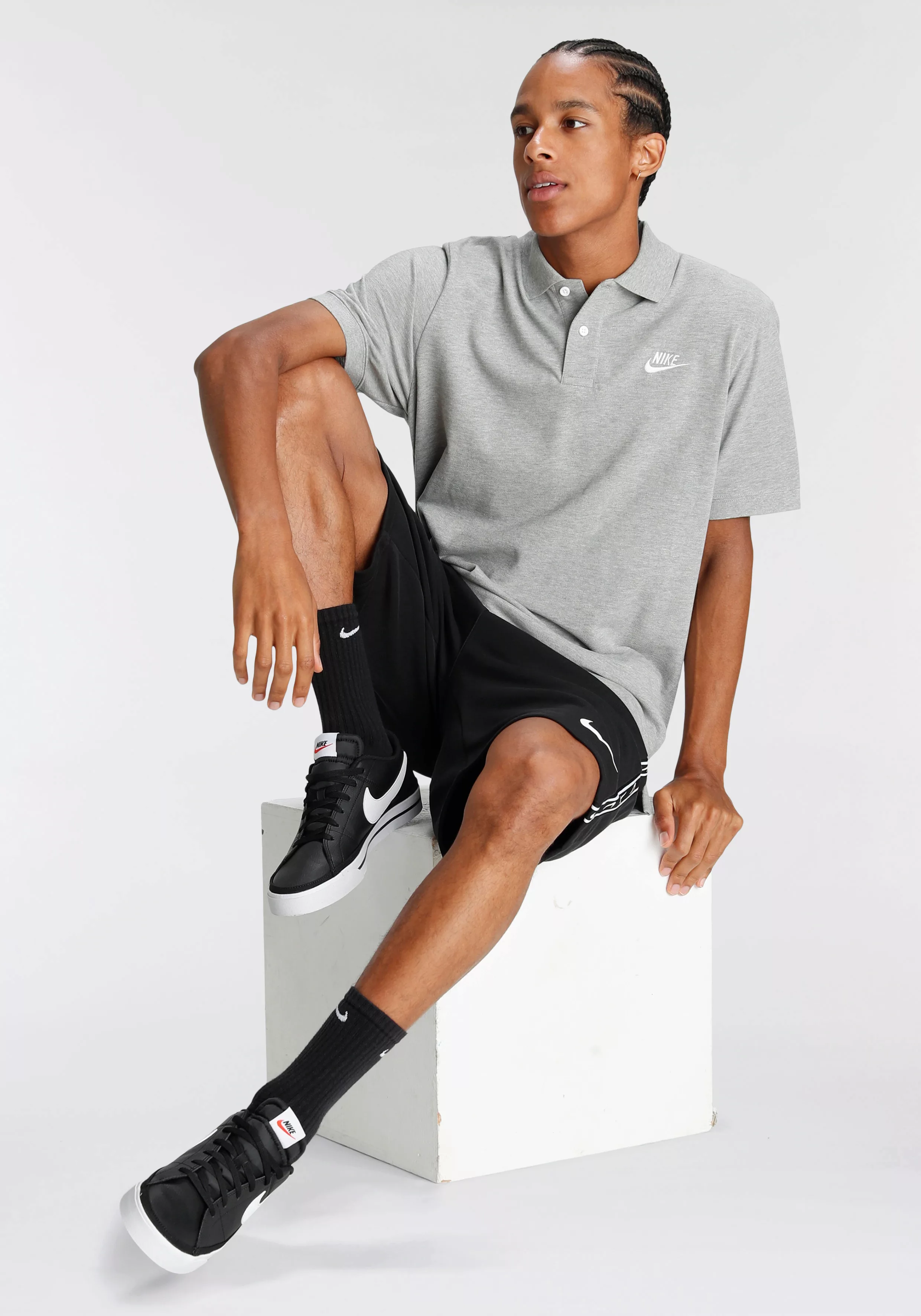 Nike Sportswear Matchup Kurzarm-poloshirt 2XL Dark Grey Heather / White günstig online kaufen