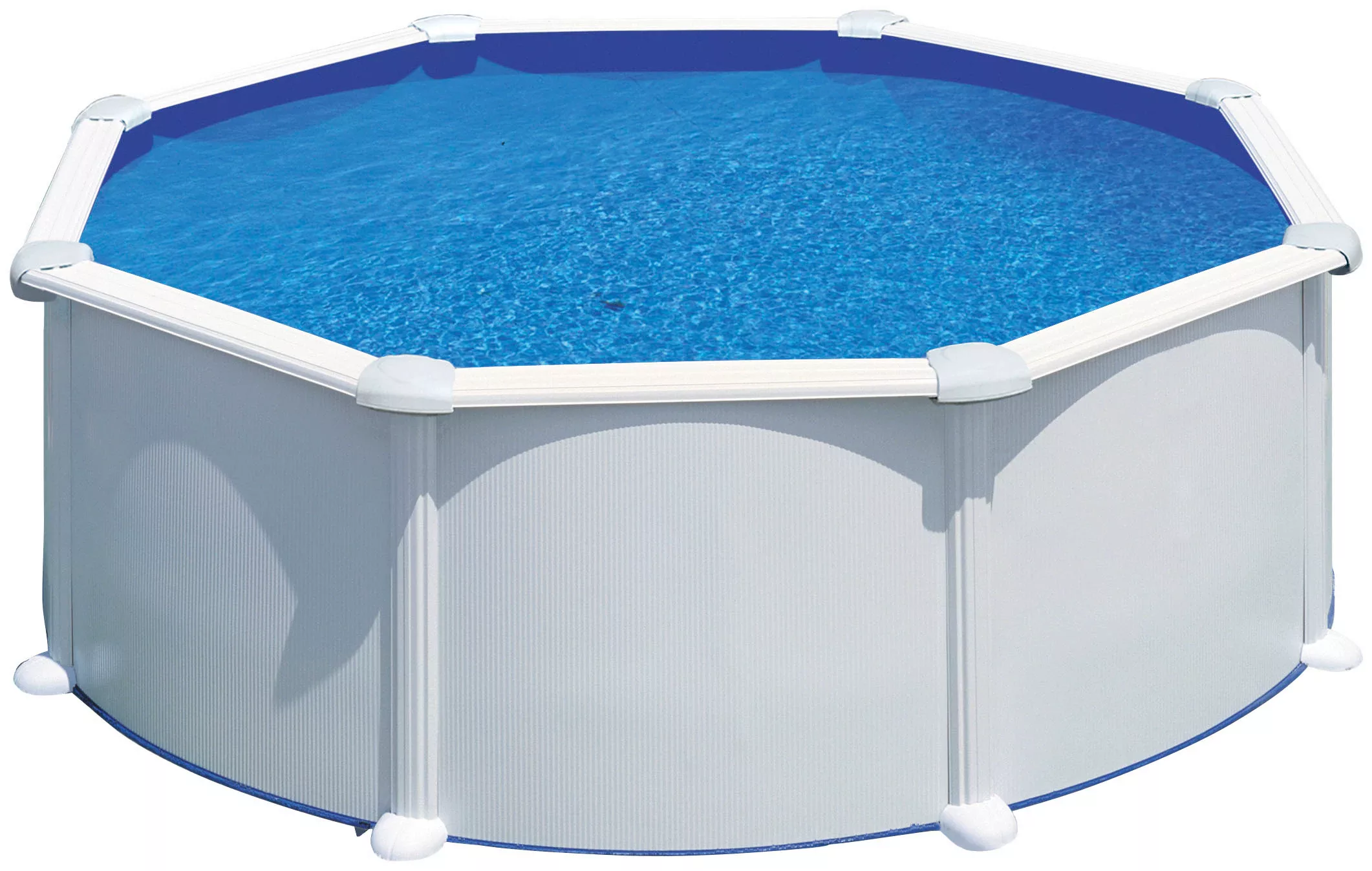 Gre Stahlwand-Pool Atlantis Ø 350 cm x 132 cm Rund Weiß günstig online kaufen