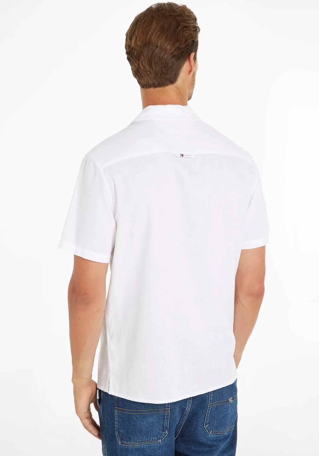 Tommy Jeans Kurzarmhemd TJM LINEN BLEND CAMP SHIRT EXT günstig online kaufen
