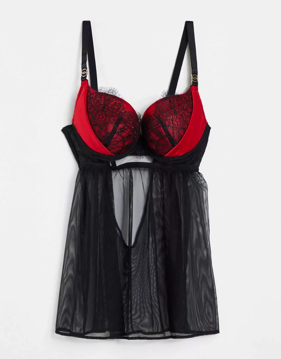 Ann Summers – Siren – Babydoll-Hängerkleid in Rot günstig online kaufen