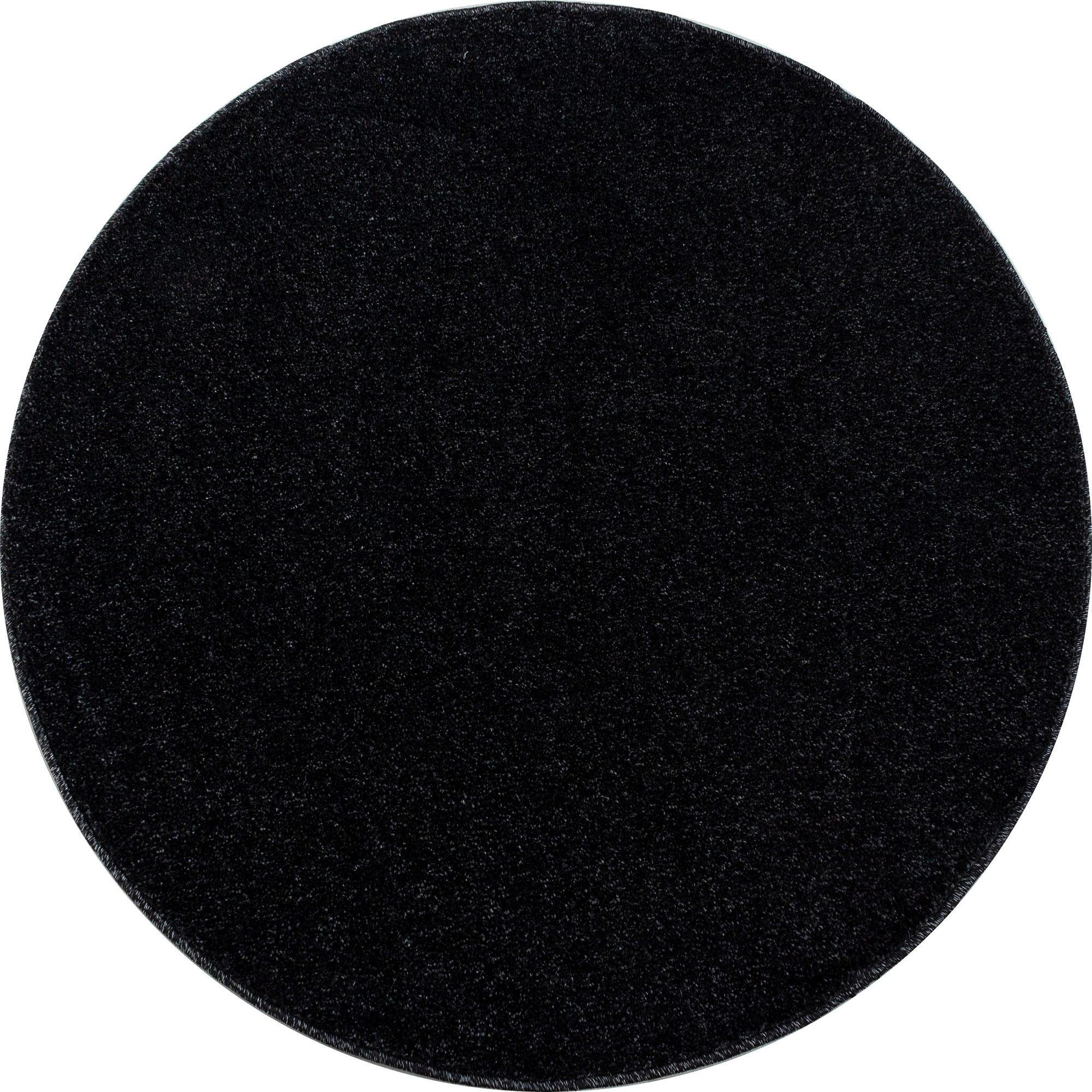Ayyildiz Teppiche Teppich »ATA«, rund, 10 mm Höhe, Kurzflor, uni, große Far günstig online kaufen