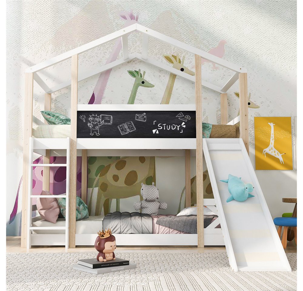 XDeer Etagenbett Kinderbett Baumhaus mit Rutsche & Leiter 90 x 200 cm, Hoch günstig online kaufen
