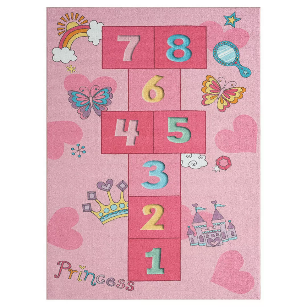 Merinos Teppich Happy Kids pink B/L: ca. 120x160 cm günstig online kaufen