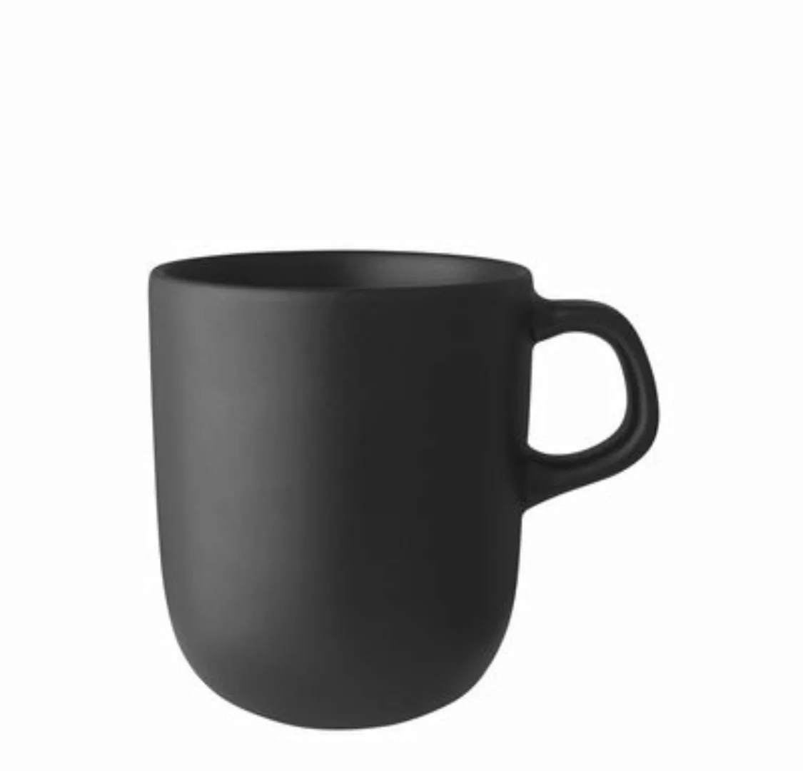 Tasse Nordic Kitchen keramik schwarz / Steinzeug - 40 cl - Eva Solo - Schwa günstig online kaufen