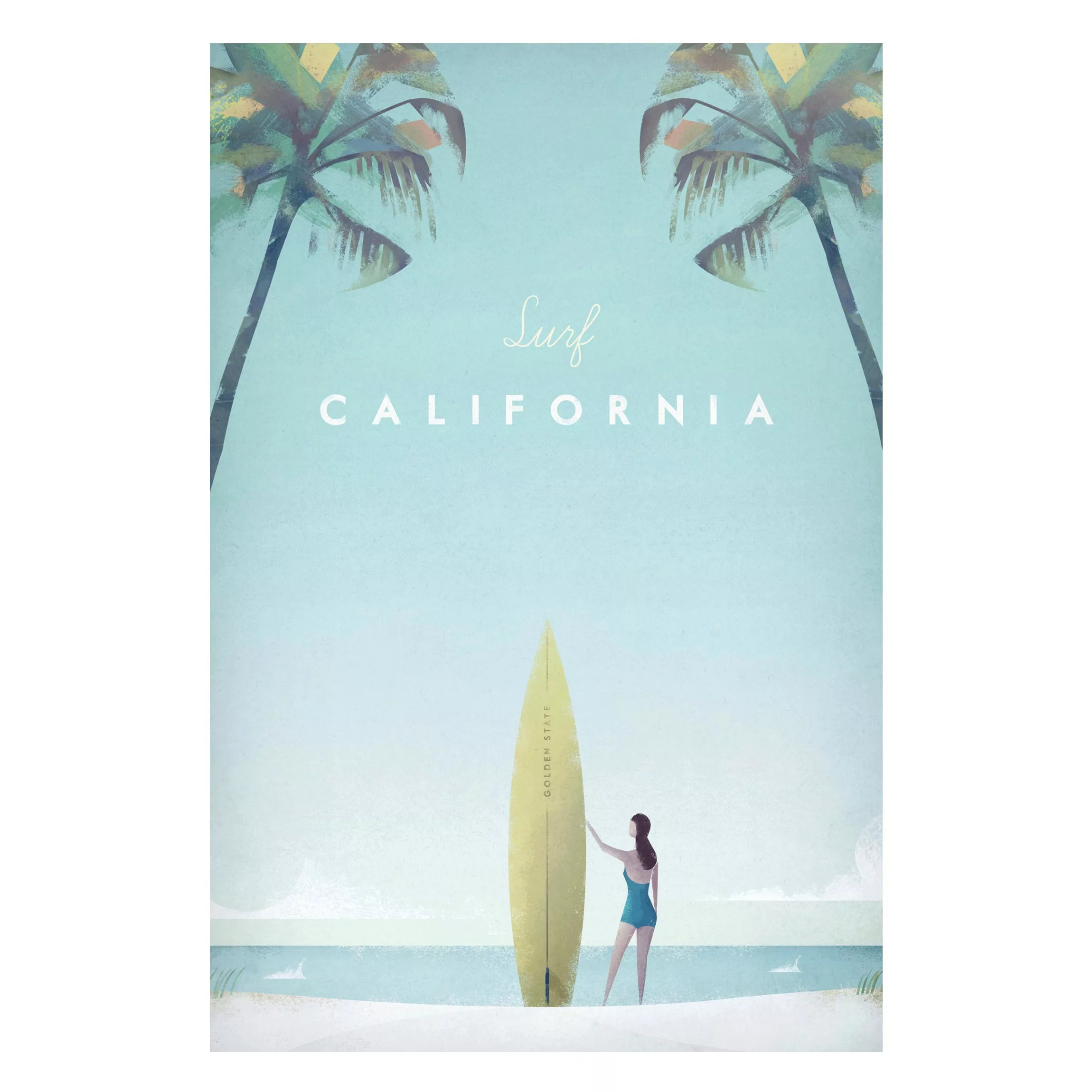 Magnettafel Strand - Hochformat 2:3 Reiseposter - California günstig online kaufen