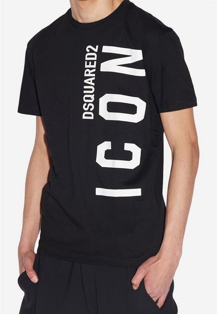 Dsquared2 Print-Shirt DSQ ICON Cool T-Shirt Black (Logodruck) günstig online kaufen