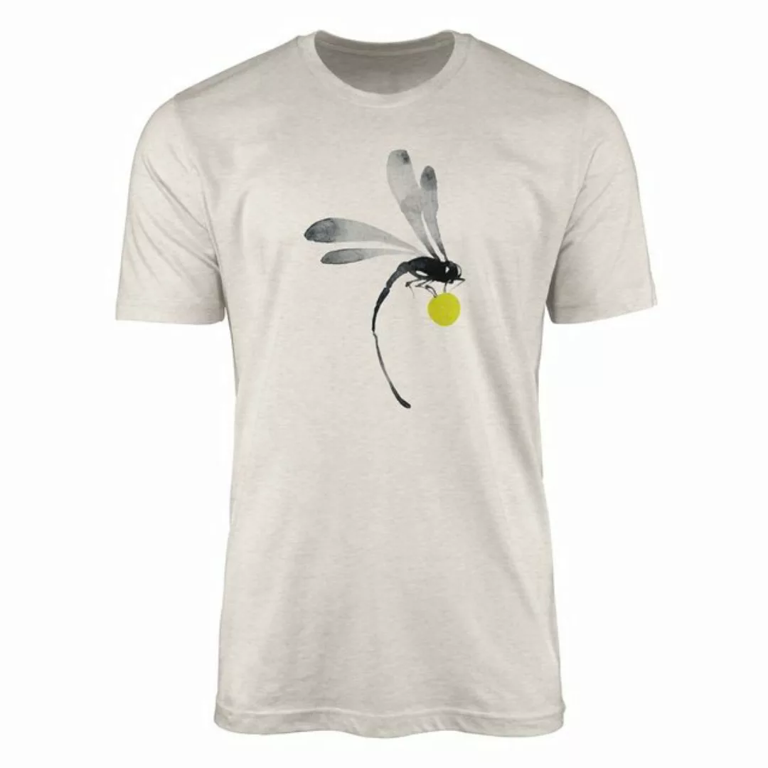Sinus Art T-Shirt Herren Shirt 100% Bio-Baumwolle T-Shirt Aquarell Motiv Li günstig online kaufen