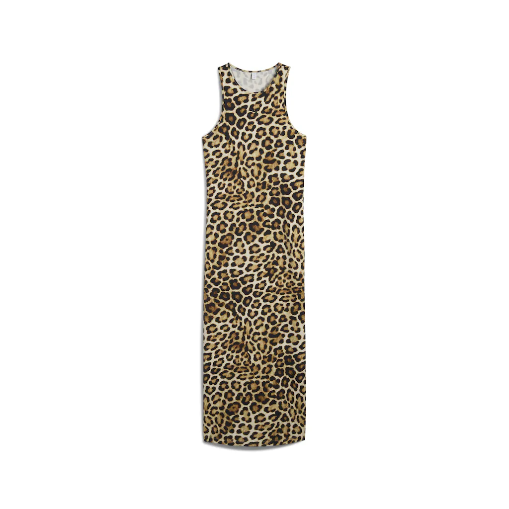 PUMA Sweatkleid "LEO LUXE Slim Kleid mit Allover-Print Damen" günstig online kaufen
