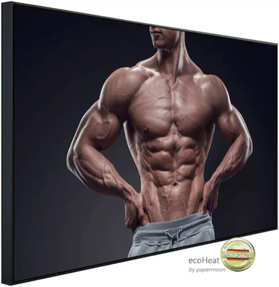 Papermoon Infrarotheizung »Fitness Mann«, sehr angenehme Strahlungswärme günstig online kaufen