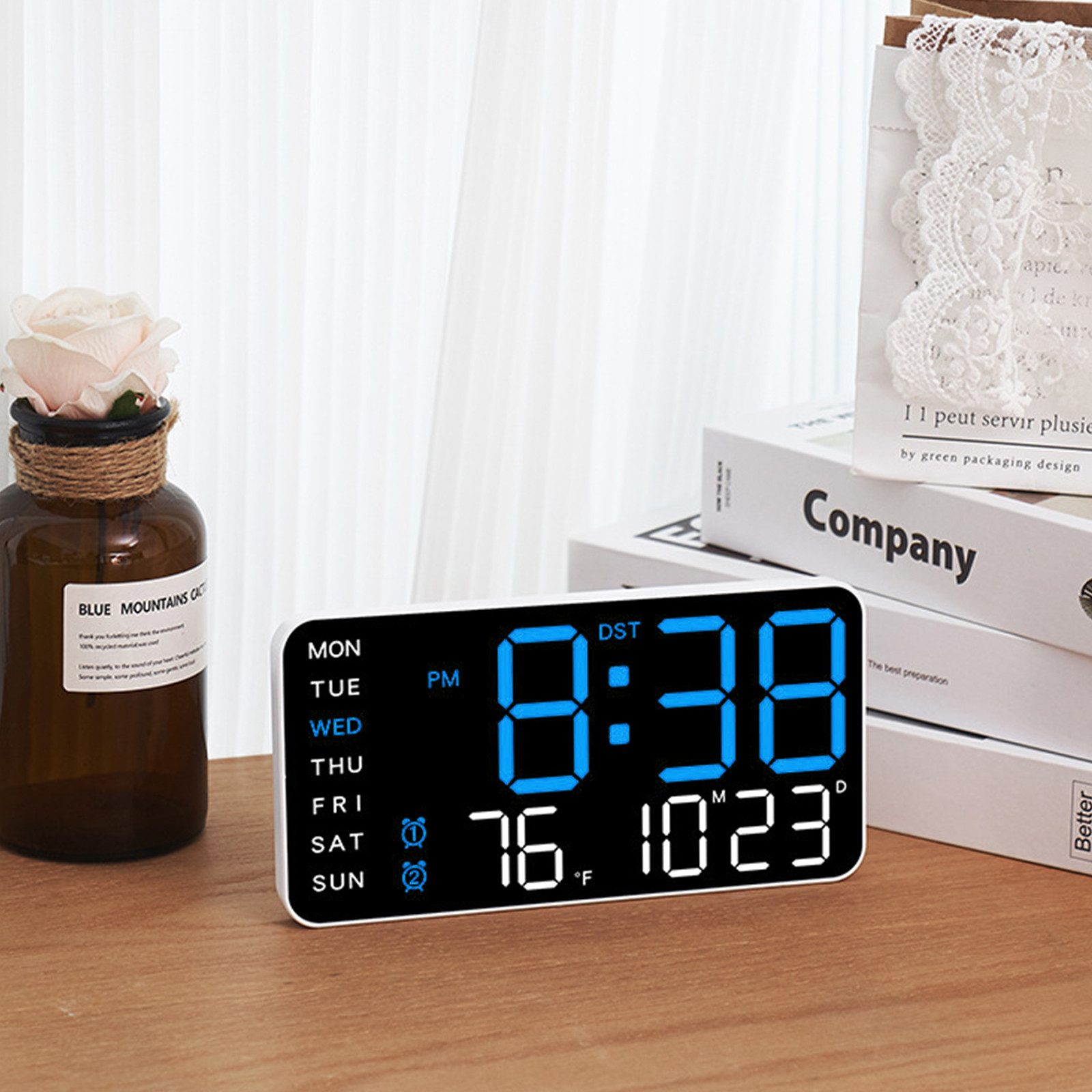OKWISH Wecker LED Digitalwecker Digitaluhr Alarm günstig online kaufen